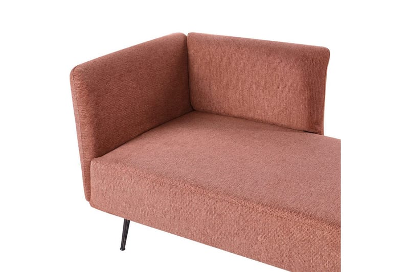 Schäslong Beliani Riom Grön, Svart, Högervänd Red Left-faced - Rød - Møbler - Sofaer - Modulsofaer - Andre moduler til modulsofa