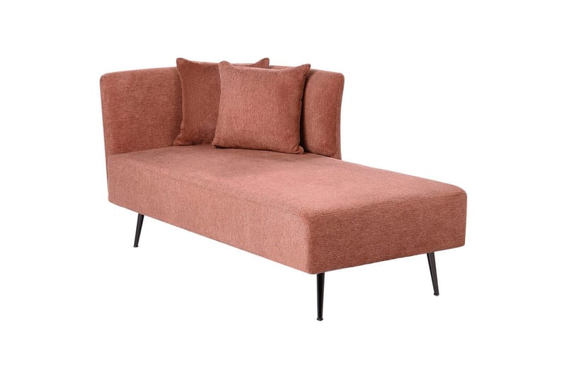 Schäslong Beliani Riom Grön, Svart, Högervänd Red Left-faced - Rød - Møbler - Sofaer - Modulsofaer - Andre moduler til modulsofa