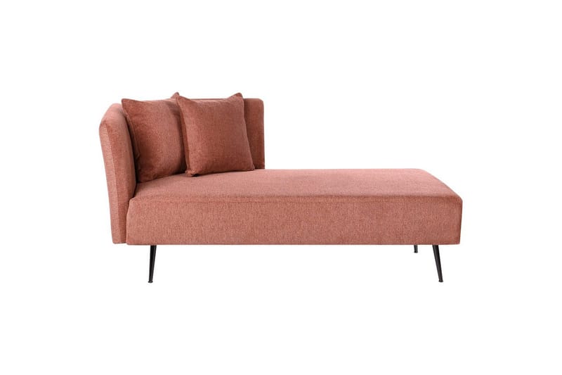 Schäslong Beliani Riom Grön, Svart, Högervänd Red Left-faced - Rød - Møbler - Sofaer - Modulsofaer - Andre moduler til modulsofa