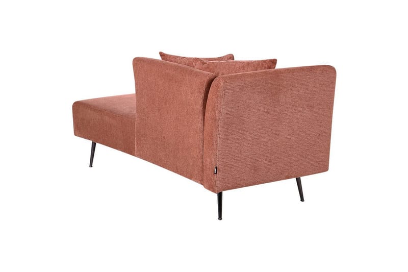 Schäslong Beliani Riom Grön, Svart, Högervänd Red Left-faced - Rød - Møbler - Sofaer - Modulsofaer - Andre moduler til modulsofa