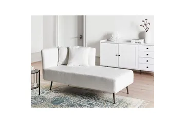 Schäslong Beliani Riom Grön, Svart, Högervänd White||Black Left-faced - Møbler - Sofaer - Modulsofaer - Andre moduler til modulsofa