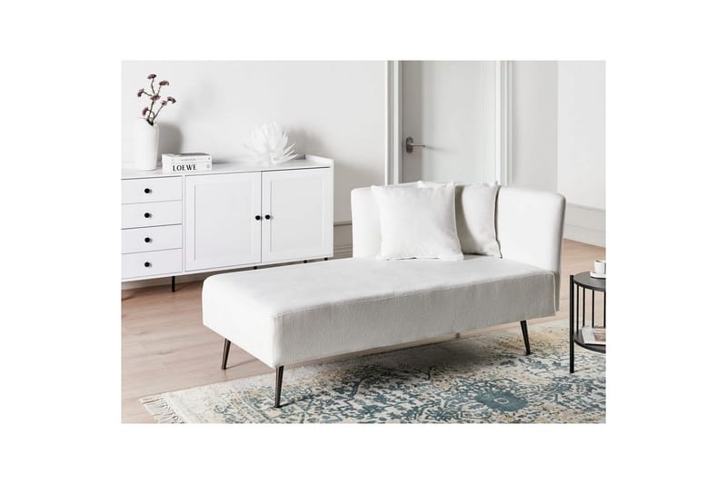 Schäslong Beliani Riom Grön, Svart, Högervänd White||Black Right-faced - Møbler - Sofaer - Modulsofaer - Andre moduler til modulsofa