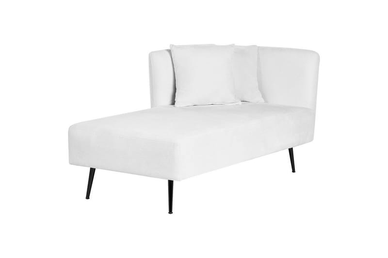 Schäslong Beliani Riom Grön, Svart, Högervänd White||Black Right-faced - Møbler - Sofaer - Modulsofaer - Andre moduler til modulsofa