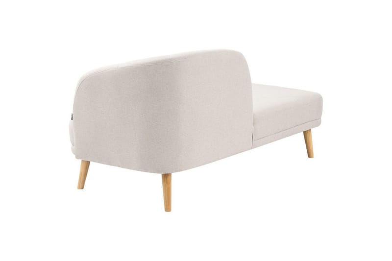 Schäslong Beliani Tanlay Beige, ljust trä, Högervänd Beige||Light colored wood Right-faced - Møbler - Sofaer - Modulsofaer - Andre moduler til modulsofa