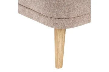 Schäslong Beliani Tanlay Beige, ljust trä, Högervänd Brown||Light colored wood Right-faced - Møbler - Sofaer - Modulsofaer - Andre moduler til modulsofa