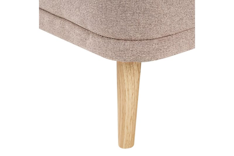 Schäslong Beliani Tanlay Beige, ljust trä, Högervänd Brown||Light colored wood Right-faced - Møbler - Sofaer - Modulsofaer - Andre moduler til modulsofa