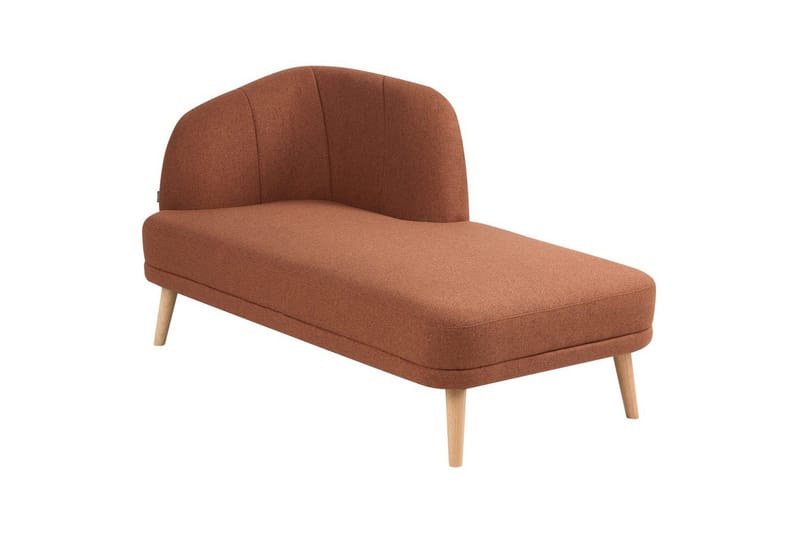 Schäslong Beliani Tanlay Beige, ljust trä, Högervänd Light brown||Light colored wood Left-faced - Møbler - Sofaer - Modulsofaer - Andre moduler til modulsofa