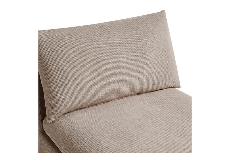 Schäslong Beliani Vizille Beige NO_BRAND Beige - Møbler - Sofaer - Modulsofaer - Andre moduler til modulsofa