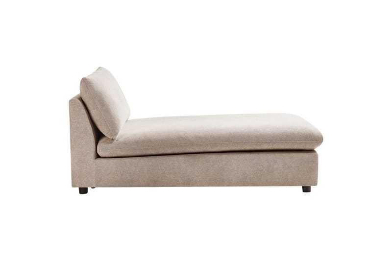 Schäslong Beliani Vizille Beige NO_BRAND Beige - Møbler - Sofaer - Modulsofaer - Andre moduler til modulsofa