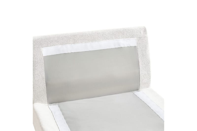 Schäslong Beliani Vizille Beige White - Hvid - Møbler - Sofaer - Modulsofaer - Andre moduler til modulsofa