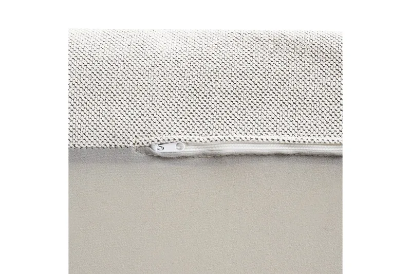 Schäslong Beliani Vizille Beige White - Hvid - Møbler - Sofaer - Modulsofaer - Andre moduler til modulsofa