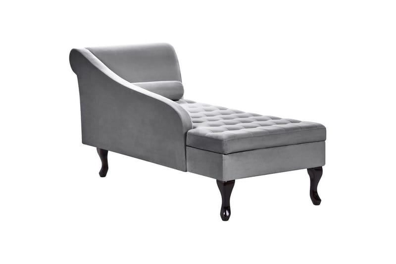 Schäslong Beliani Pessac Beige, svart, Högervänd Light grey||Black Right-faced - Møbler - Sofaer - Modulsofaer - Andre moduler til modulsofa