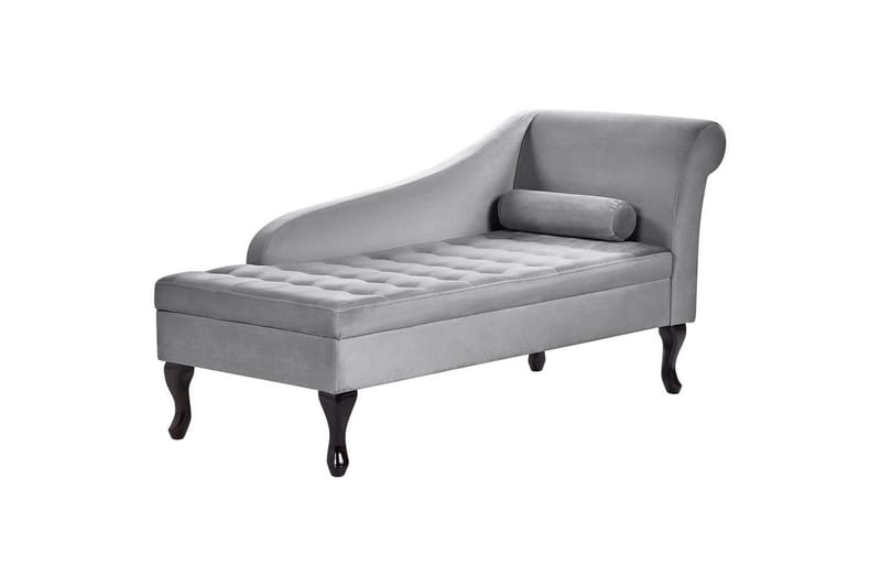 Schäslong Beliani Pessac Beige, svart, Högervänd Light grey||Black Right-faced - Møbler - Sofaer - Modulsofaer - Andre moduler til modulsofa