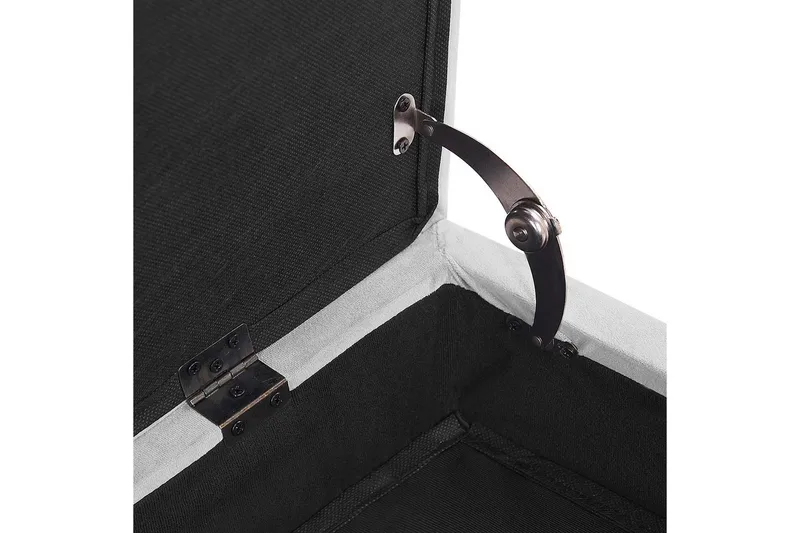 Schäslong Beliani Pessac Beige, svart, Högervänd Light grey Right-faced - Møbler - Sofaer - Modulsofaer - Andre moduler til modulsofa