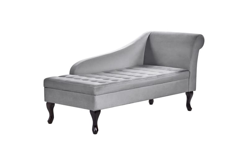 Schäslong Beliani Pessac Beige, svart, Högervänd Light grey||Black Right-faced - Møbler - Sofaer - Modulsofaer - Andre moduler til modulsofa