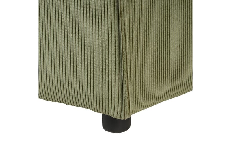 Sittsektion Beliani Ardal Beige, svart, Polyester Green - Grøn - Møbler - Sofaer - Modulsofaer - Midtermodul