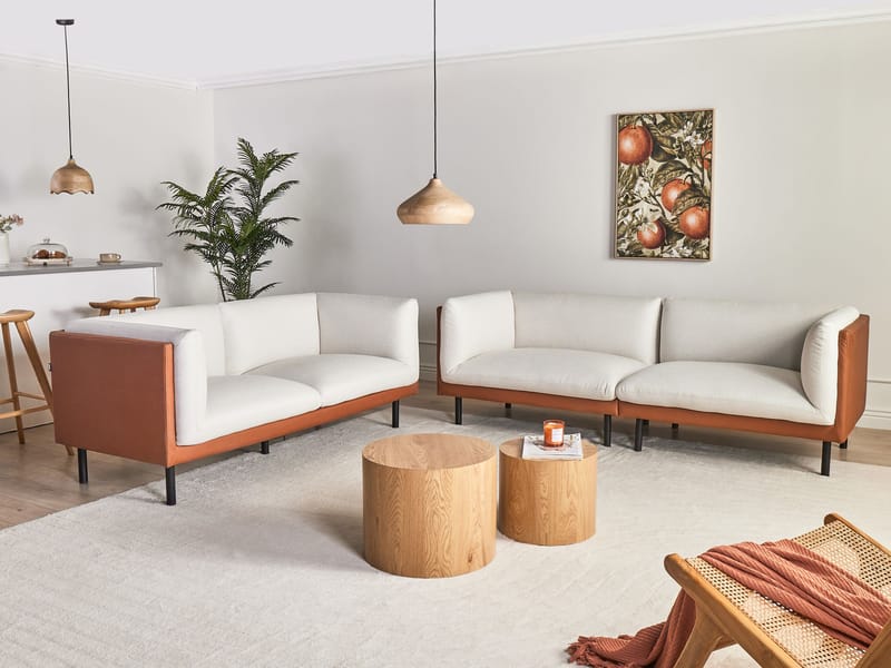Sofagruppe Vorgod Stof - Off-White - Møbler - Sofaer - Sofagrupper