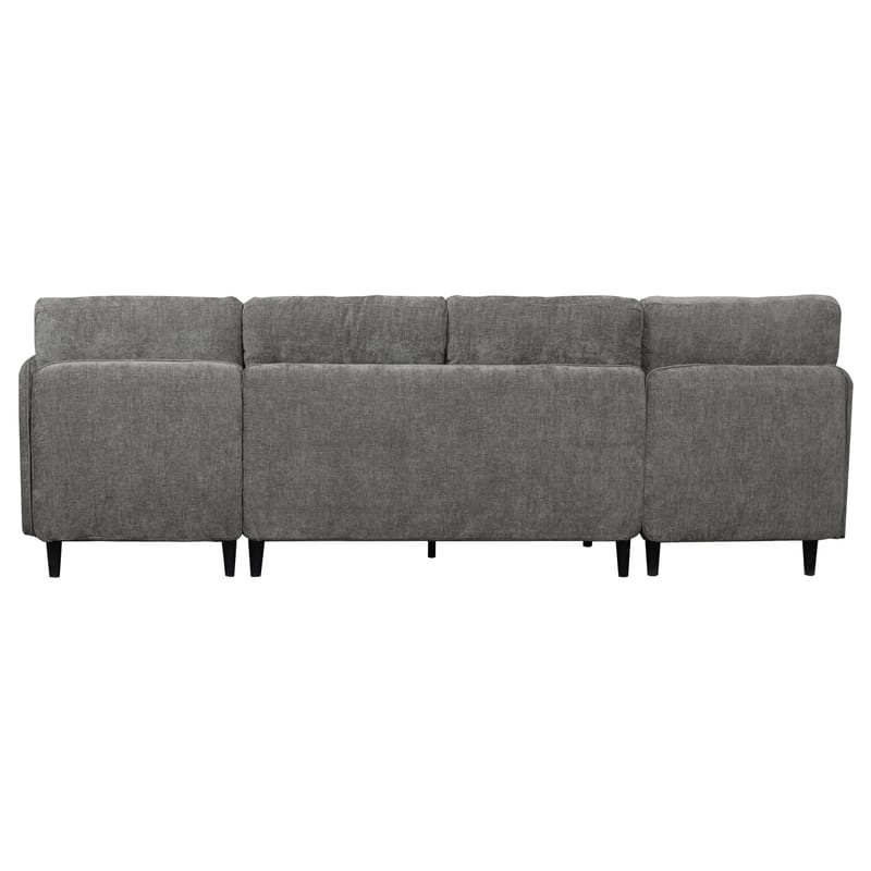 U-formet sofa Loft24 Lindhus Grå Chenille - Grå - Møbler - Sofaer - Modulsofaer - Komplet modulsofa