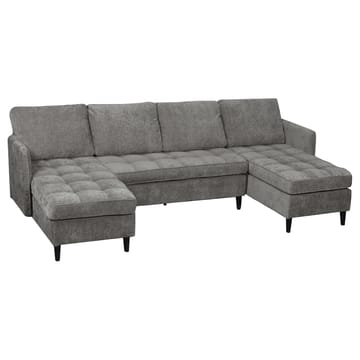 U-formet sofa Loft24 Lindhus Grå Chenille - Grå - Møbler - Sofaer - Modulsofaer - Komplet modulsofa