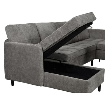 U-formet sofa Loft24 Lindhus Grå Chenille - Grå - Møbler - Sofaer - Modulsofaer - Komplet modulsofa