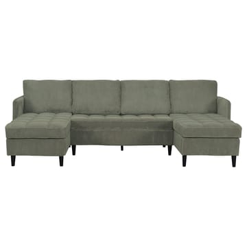 U-formet sofa Loft24 Lindhus Grøn Fløjl - Grøn - Møbler - Sofaer - Modulsofaer - Komplet modulsofa
