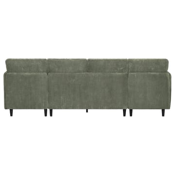 U-formet sofa Loft24 Lindhus Grøn Fløjl - Grøn - Møbler - Sofaer - Modulsofaer - Komplet modulsofa