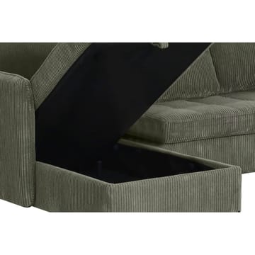 U-formet sofa Loft24 Lindhus Grøn Fløjl - Grøn - Møbler - Sofaer - Modulsofaer - Komplet modulsofa