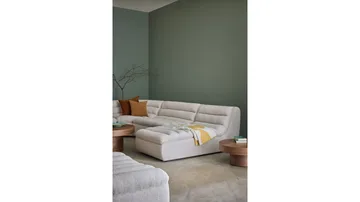 Valdoro chaiselong i stof 168 cm - Beige - Møbler - Sofaer - Modulsofaer - Andre moduler til modulsofa