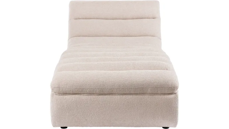 Valdoro chaiselong i stof 168 cm - Beige - Møbler - Sofaer - Modulsofaer - Andre moduler til modulsofa