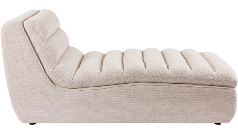 Valdoro chaiselong i stof 168 cm - Beige - Møbler - Sofaer - Modulsofaer - Andre moduler til modulsofa