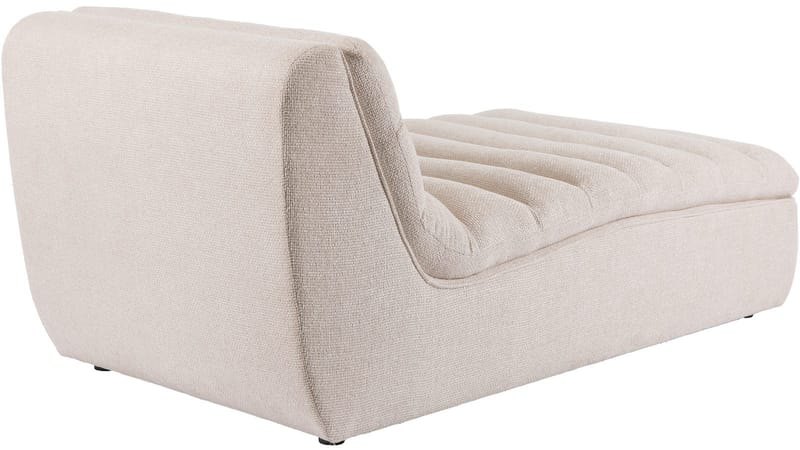 Valdoro chaiselong i stof 168 cm - Beige - Møbler - Sofaer - Modulsofaer - Andre moduler til modulsofa