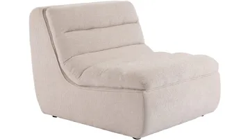 Valdoro midtermodul i stof 87 cm - Beige - Møbler - Sofaer - Modulsofaer - Midtermodul