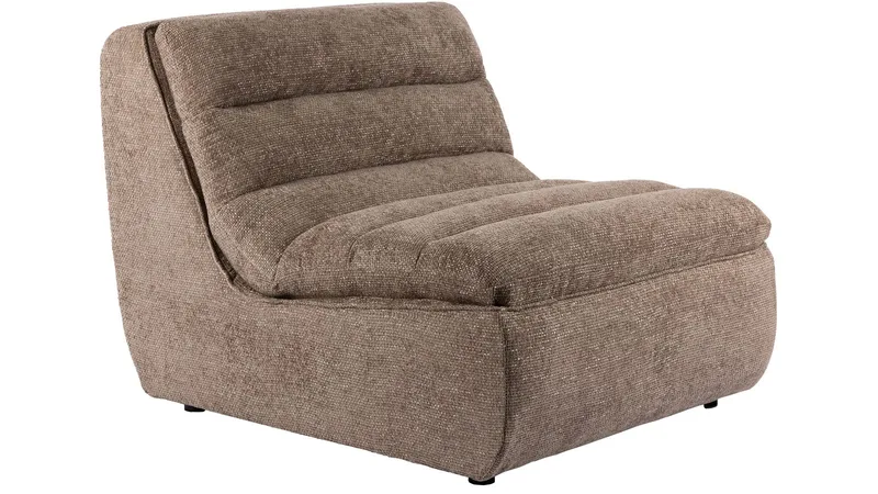 Valdoro midtermodul i stof 87 cm, Mink