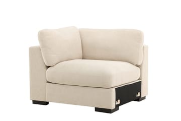 Venstremodul Salerno i stof - Beige - Møbler - Sofaer - Modulsofaer - Hjørnemodul