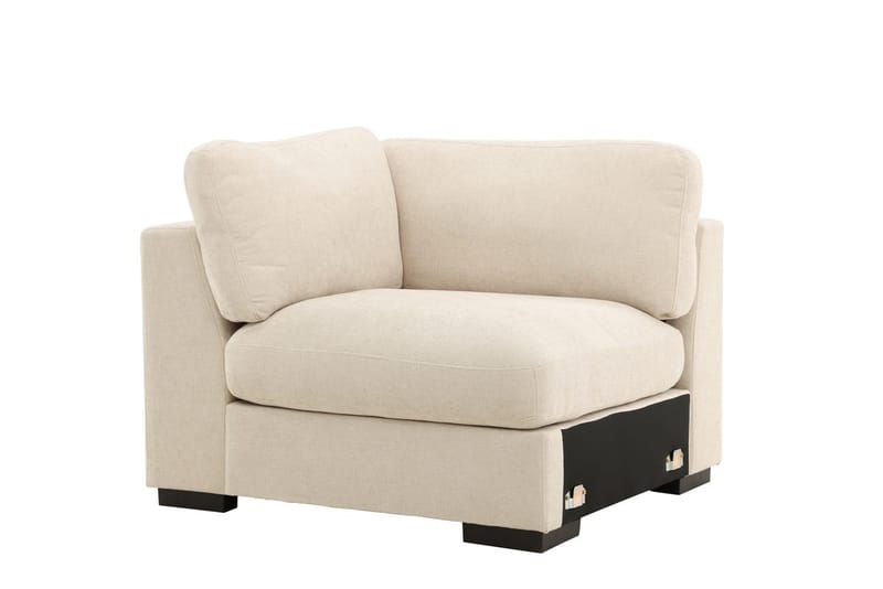 Venstremodul Salerno i stof - Beige - Møbler - Sofaer - Modulsofaer - Hjørnemodul