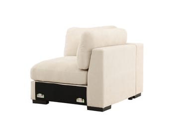 Venstremodul Salerno i stof - Beige - Møbler - Sofaer - Modulsofaer - Hjørnemodul