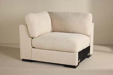 Venstremodul Salerno i stof - Beige - Møbler - Sofaer - Modulsofaer - Hjørnemodul