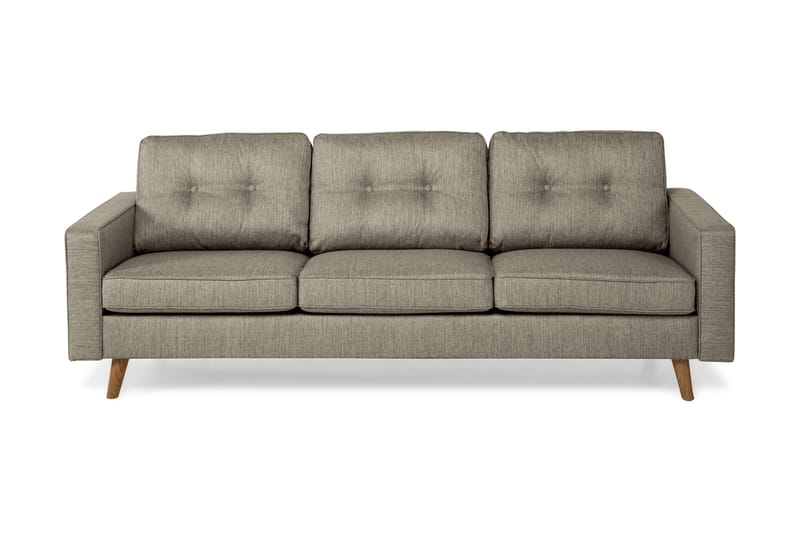 Monroe 3-pers Sofa - Gråbrun - 3 personers sofa
