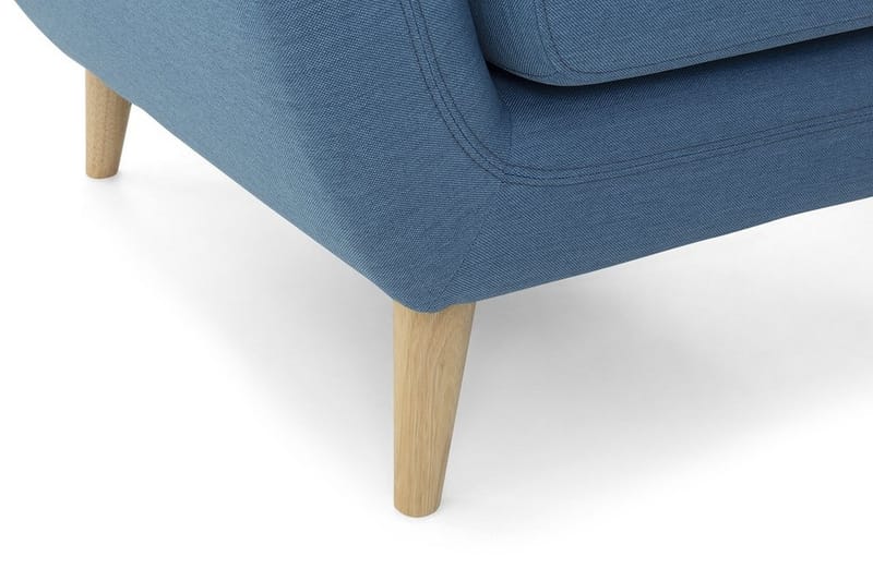 Motala hjørnesofa 140 cm - Blå - Sofa med chaiselong - 3 personers sofa med chaiselong