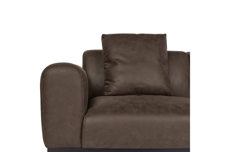 Naklund Sofa 2-personers - Brun/Sort - Møbler - Sofaer - Lædersofaer
