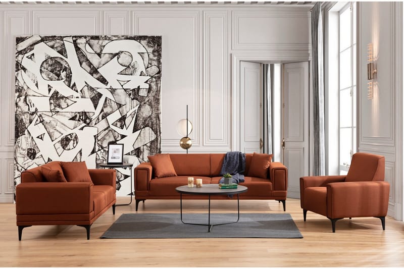 Naoko 3-Pers. Sofa - Rød - Møbler - Sofaer - 2 personers sofa