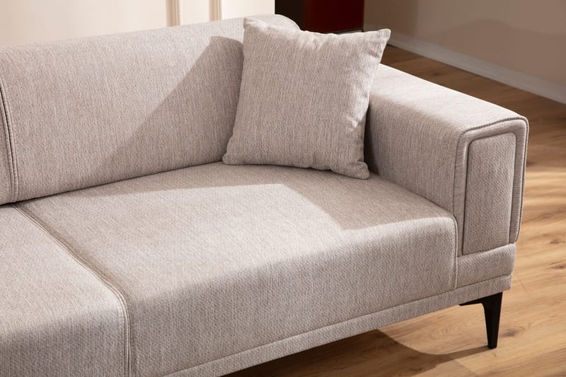 Naoko 3-Pers. Sovesofa - Lysebrun - Sovesofaer - 3 personers sovesofa