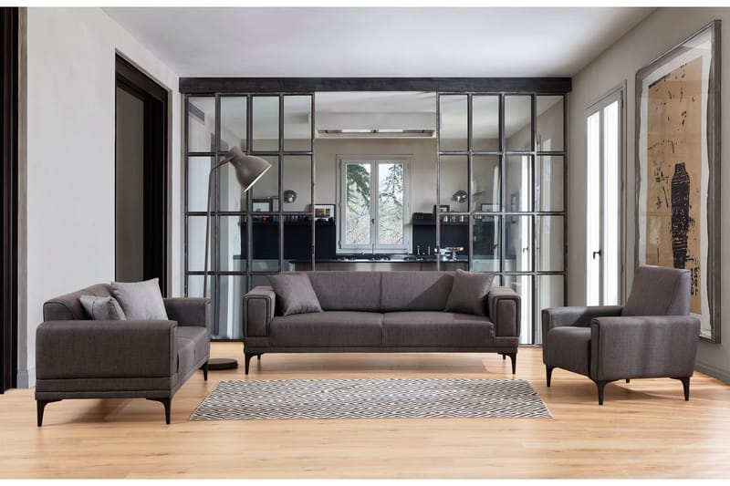 Naoko 3-Pers. Sofa - Mørkegrå - Møbler - Sofaer - 2 personers sofa