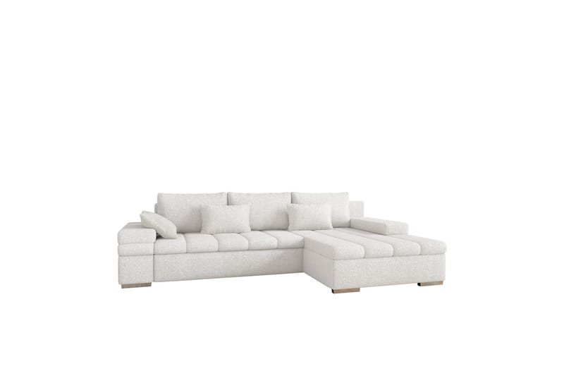 Naoma Sofa med Divan 3-seter, Hvid