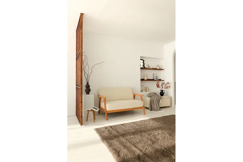 Neyros Sofa 2-sits - Hvid - Møbler - Sofaer - Velour sofaer