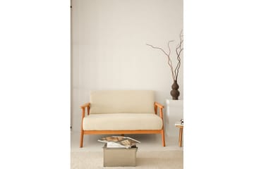 Neyros Sofa 2-sits - Hvid - Møbler - Sofaer - Velour sofaer