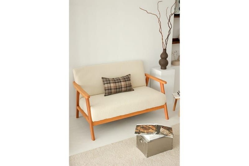 Neyros Sofa 2-sits - Hvid - Møbler - Sofaer - Velour sofaer