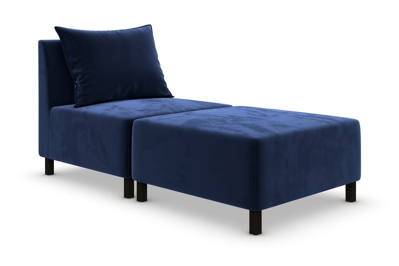 Noelia Daybed Velour - Petrol - Velour sofaer - Daybed