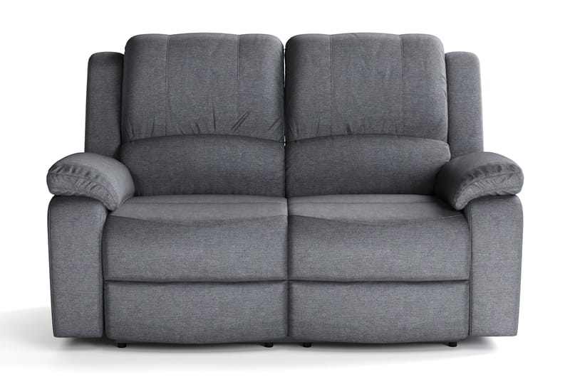 Norbo Lille Recliner Sofa - Fällbar sofa 2-personers - Biografsofa i stof - Mørkegrå - Møbler - Sofaer - Lædersofaer