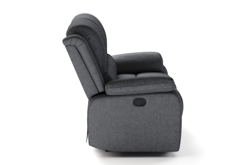 Norbo Lille Recliner Sofa - Fällbar sofa 2-personers - Biografsofa i stof - Mørkegrå - Møbler - Sofaer - Lædersofaer